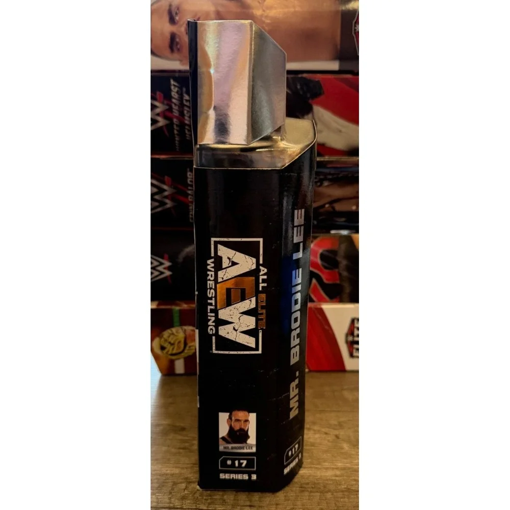 AEW Unmatched Series 3 Mr Brodie Lee Action Figure #17 with TNT Belt Upper Deck